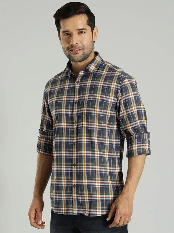 Indian Terrain Men Checkered Multicolor Shirt